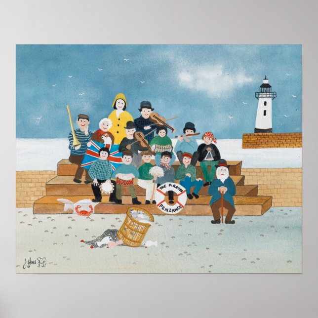 Póster Piratas viejos de penzancia (Frente)