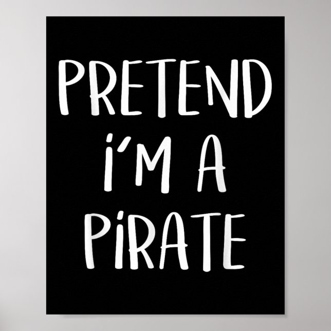Póster Pirate Costume Party Co. Uni-all Ages Funny Hallow (Frente)