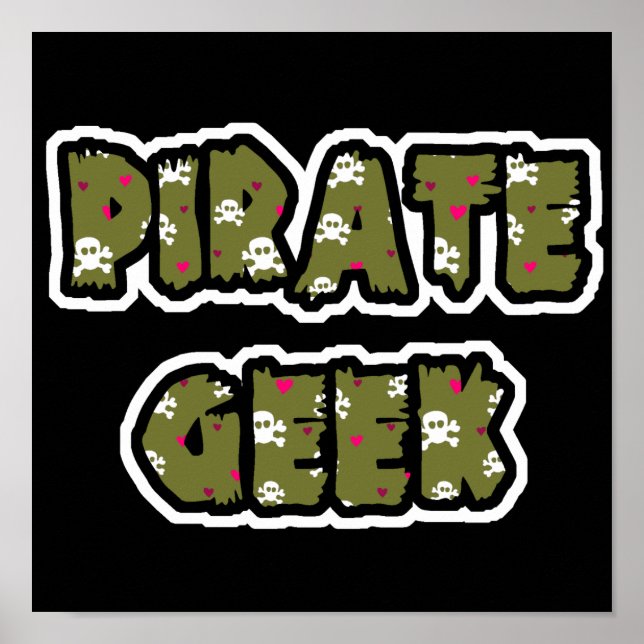 Póster Pirate Geek (Frente)