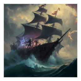 Póster Pirate Ship Art Series - Primera edición #1