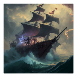 Póster Pirate Ship Art Series - Primera edición #1