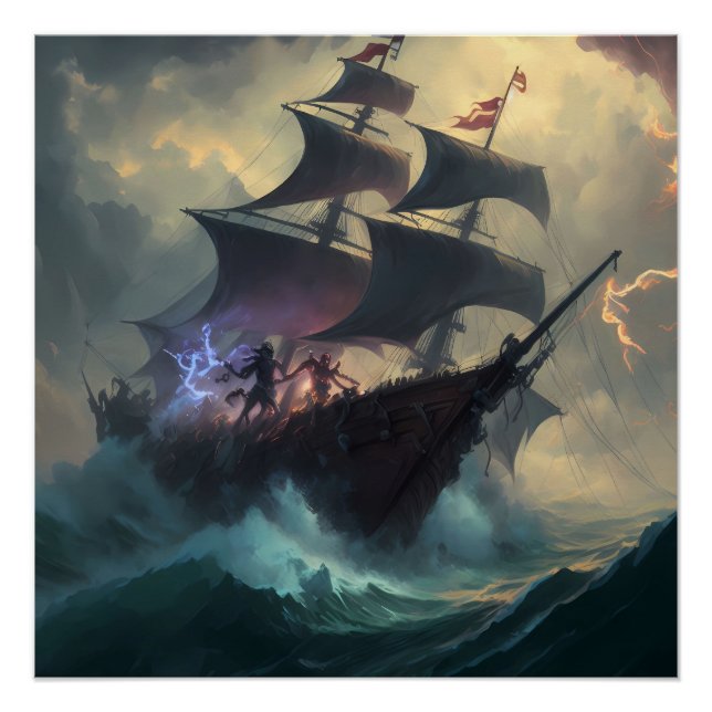 Póster Pirate Ship Art Series - Primera edición #1 (Anverso)