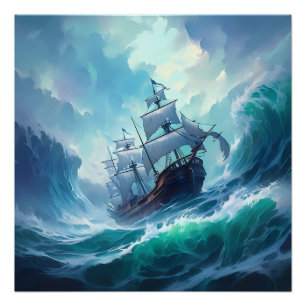Póster Pirate Ship Art Series - Primera Edición #17