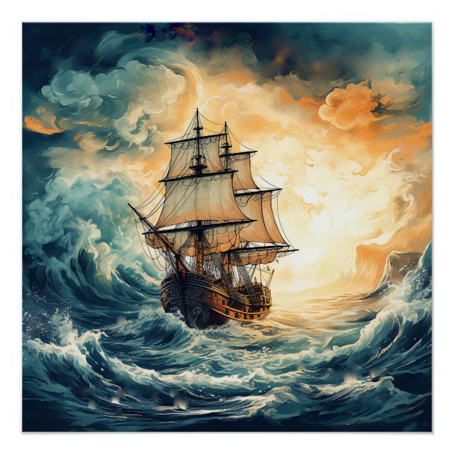Póster Pirate Ship Art Series - Primera edición #21 (Anverso)