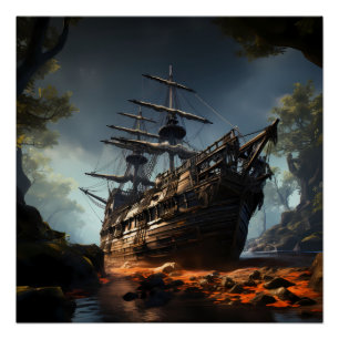 Póster Pirate Ship Art Series - Primera edición #23