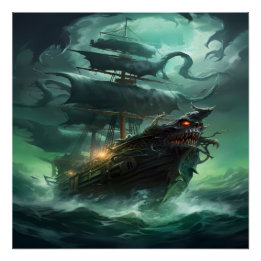 Póster Pirate Ship Art Series - Primera edición #3