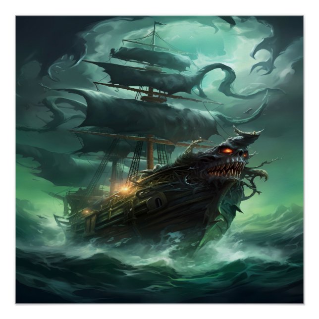Póster Pirate Ship Art Series - Primera edición #3 (Anverso)