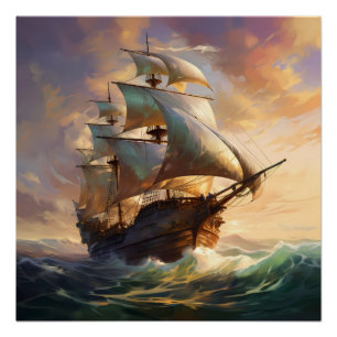 Póster Pirate Ship Art Series - Primera edición #33