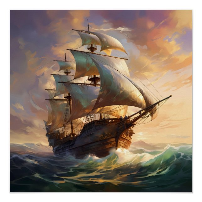 Póster Pirate Ship Art Series - Primera edición #33 (Anverso)