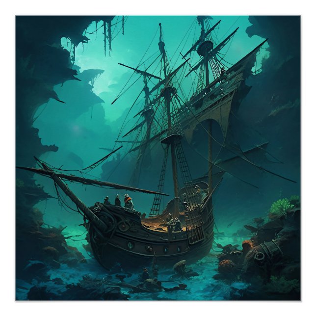 Póster Pirate Ship Art Series - Primera edición #9 (Anverso)