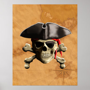 Póster Pirate Skull