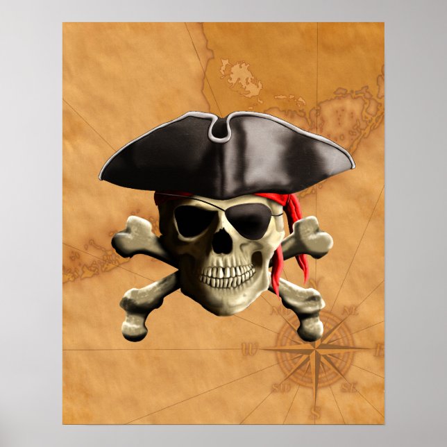 Póster Pirate Skull (Frente)