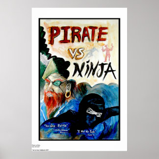 Póster PIRATE vs NINJA