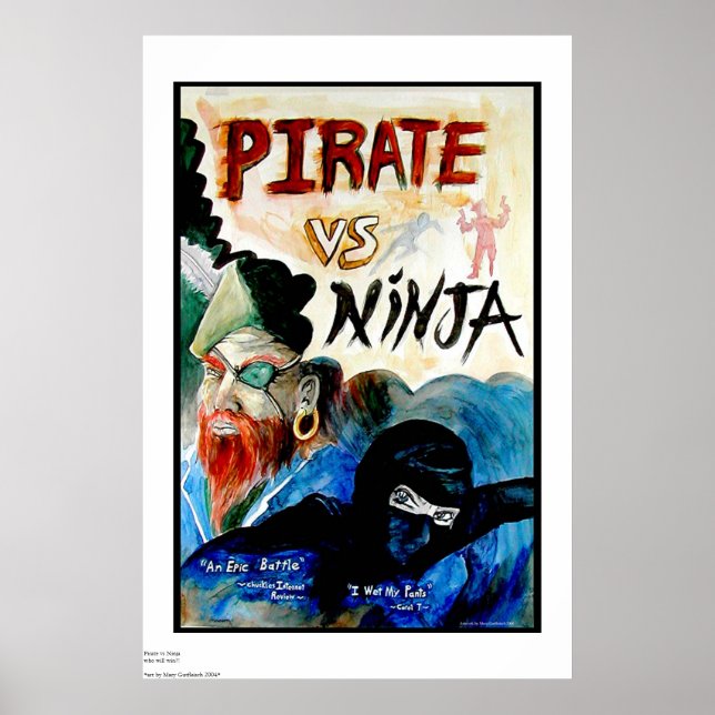 Póster PIRATE vs NINJA (Frente)