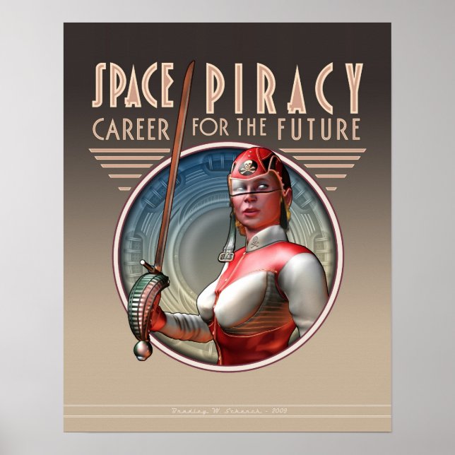Póster Piratería espacial: carrera por el futuro (16x20") (Frente)