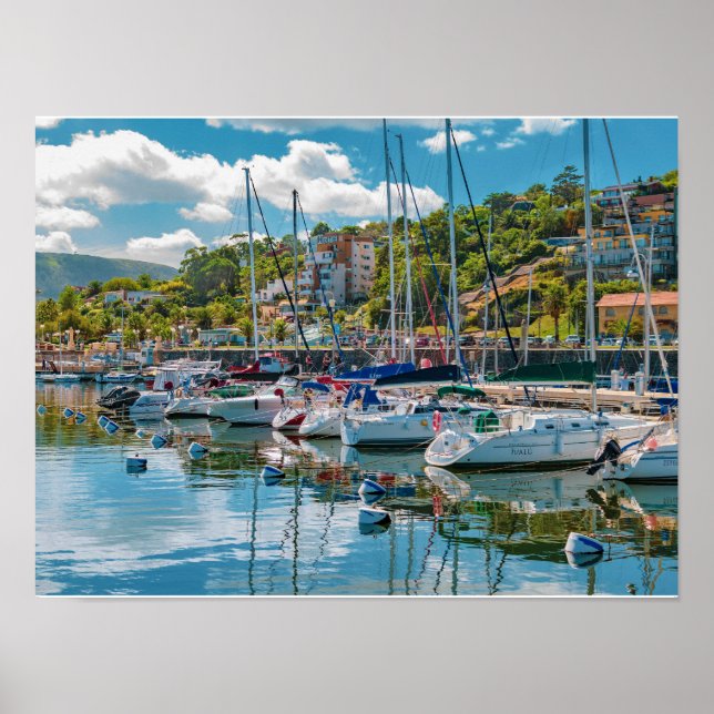 Póster Piriapolis City Port, Maldonado, Uruguay (Frente)