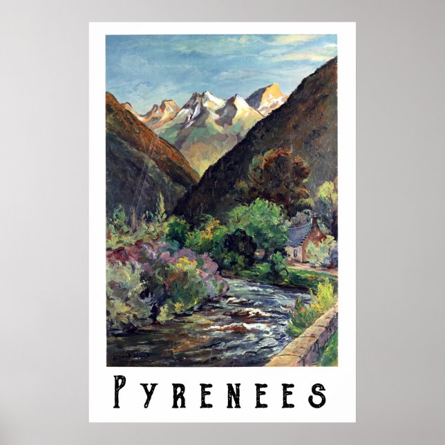 Póster Pirineos, Francia (Frente)