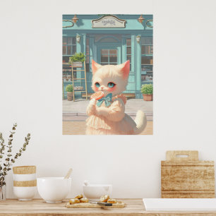 Póster Piruleta Mágica: Tienda de Dulces del Gatito Bao B