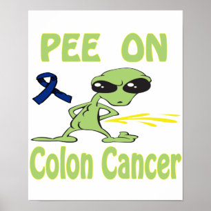 Póster Pis en el poster del cáncer de colon