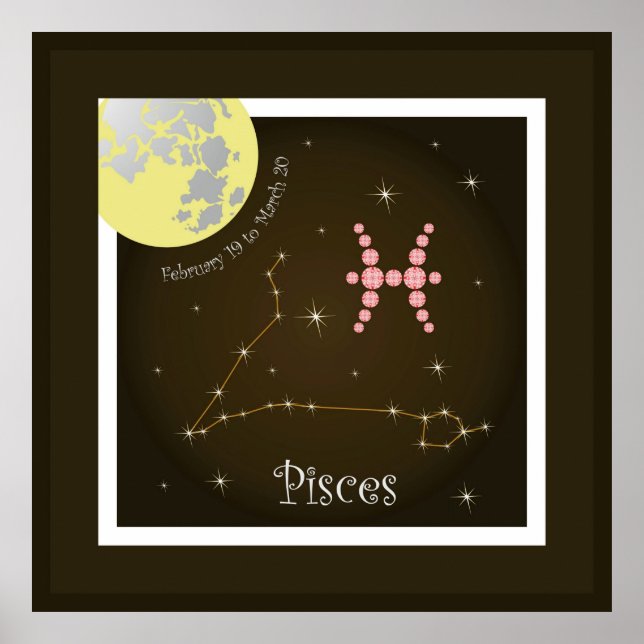 Póster Pisces February 19 to de March de 20 pósteres (Frente)