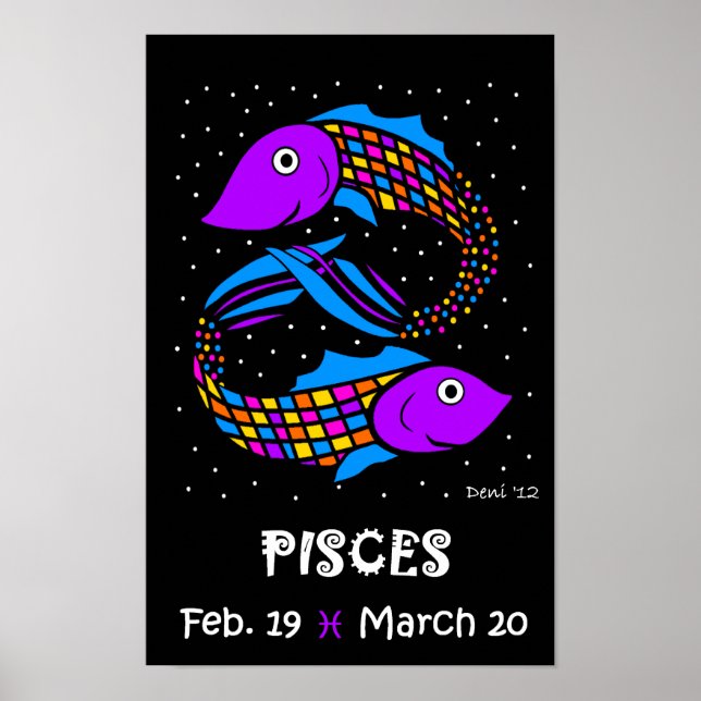 PÓSTER PISCES - POSTER ZODIAC (Frente)