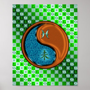 Póster Pisces & Wood Goat