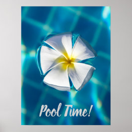Póster Piscina Agua espumosa con Regalo de Flores