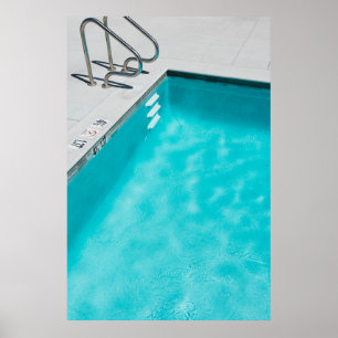 Póster Piscina azul