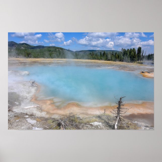Póster Piscina Black Diamond, Parque Nacional Yellowstone (Frente)