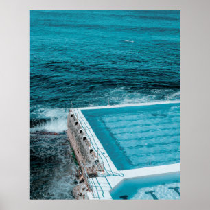 Póster Piscina cerca del mar
