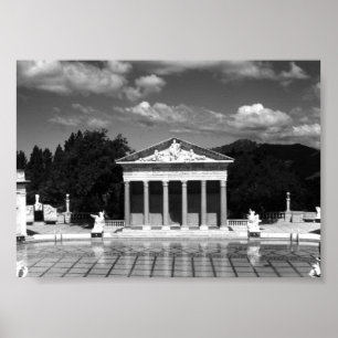 Póster Piscina de Neptuno de San Simeón California EE. UU