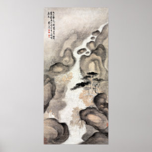 Póster Piscina del dragón de Mei Qing nueve