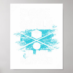 Póster Piscina divertida Billiard Pool Jugador de juegos 