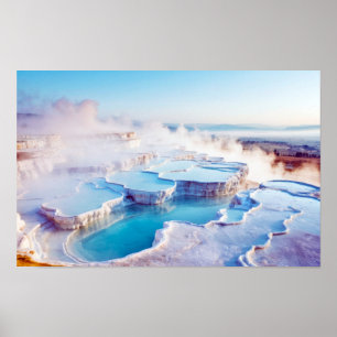 Póster Piscina Mineral Naturaleza Al Aire Libre Paisaje T
