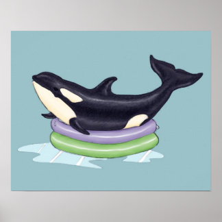 Póster Piscina Orca kiddie