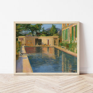 Póster Piscina, sur de Francia Sir John Lavery
