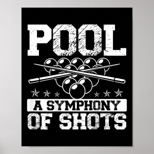Póster Piscina Una Sinfonía De Shots Ckprint Pool Player (Frente)