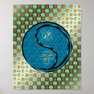 Póster Piscis & Water Rat