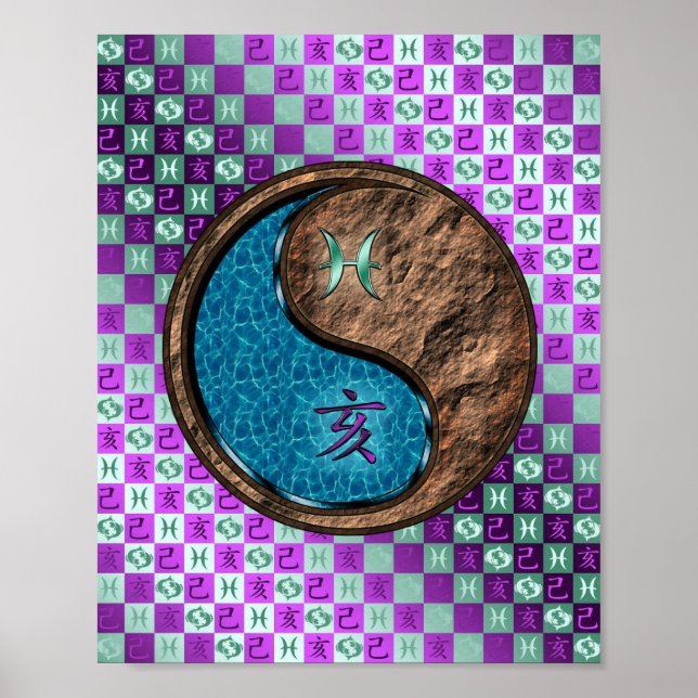 Póster Piscis y Earth Boar (Frente)