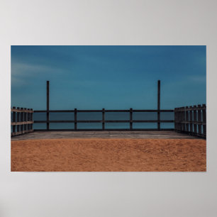 Póster Piso de muelle marino