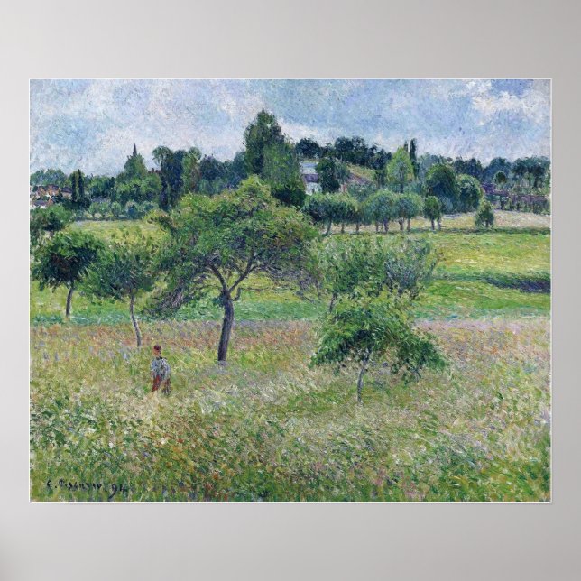 Póster Pissarro - Árboles De Apple En Eragny 1894 (Frente)