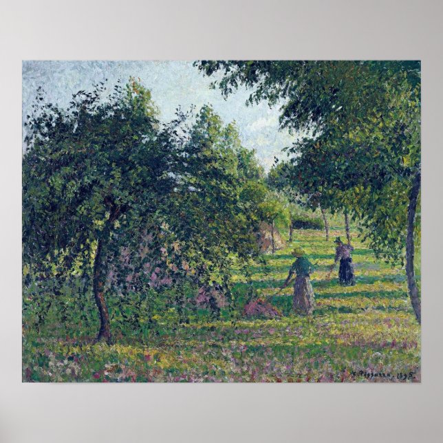 Póster Pissarro - Árboles De Apple En Eragny 1895 (Frente)