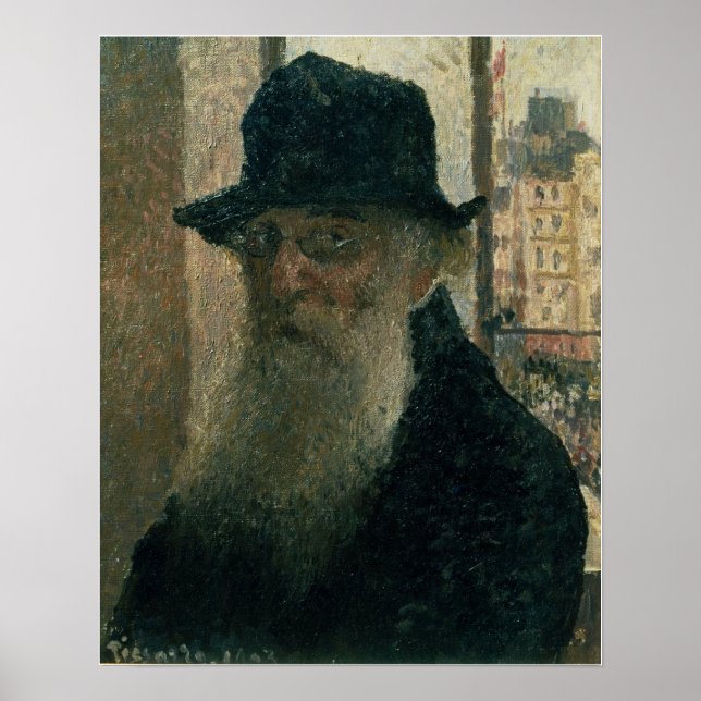Póster Pissarro - autorretrato 1903 (Frente)