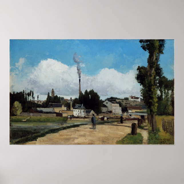 Póster Pissarro - Bancos Del Oise En Pontoise (Frente)