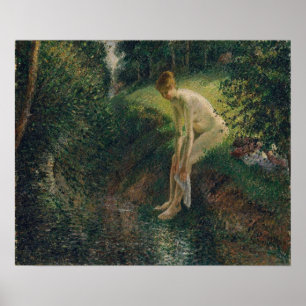 Póster Pissarro - Bather In The Woods