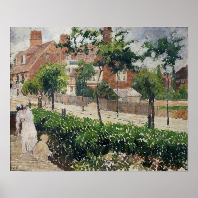 Póster Pissarro - Bedford Park Bath Road Londres 1897 (Frente)