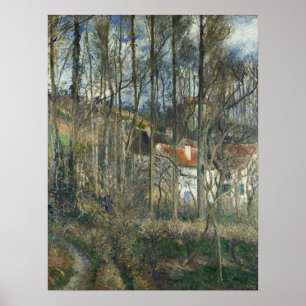 Póster Pissarro - Boeufs Hill At L'Hermitage