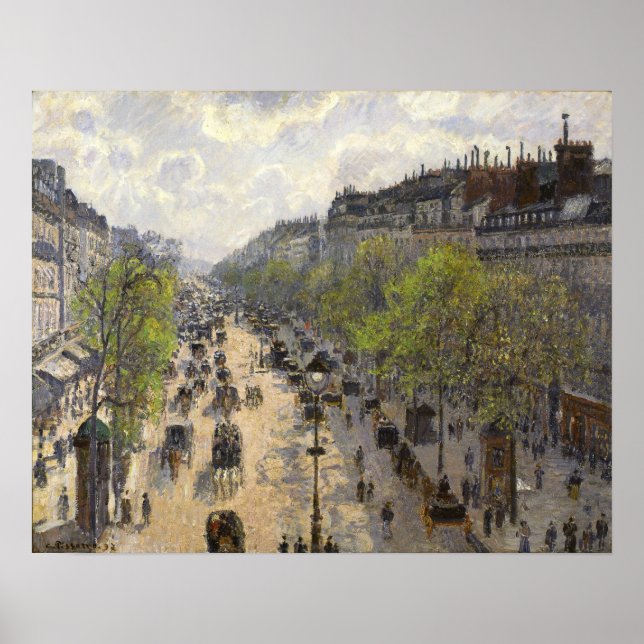 Póster Pissarro - Boulevard Montmartre Spring (Frente)
