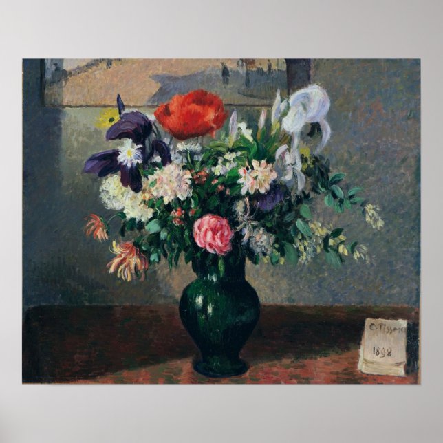 Póster Pissarro - Bouquet De Flores 1898 (Frente)