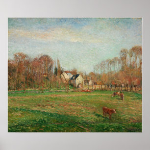 Póster Pissarro - Campo Y Molino En Osny 1884